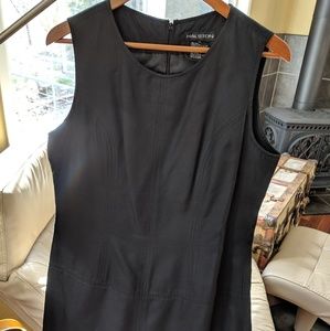 Halston LBD silk black dress sz 14